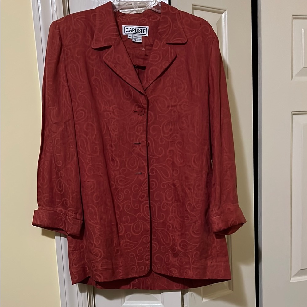 Carlisle Linen Casual 3 piece Ensemble with Top, Pants, and Skirt